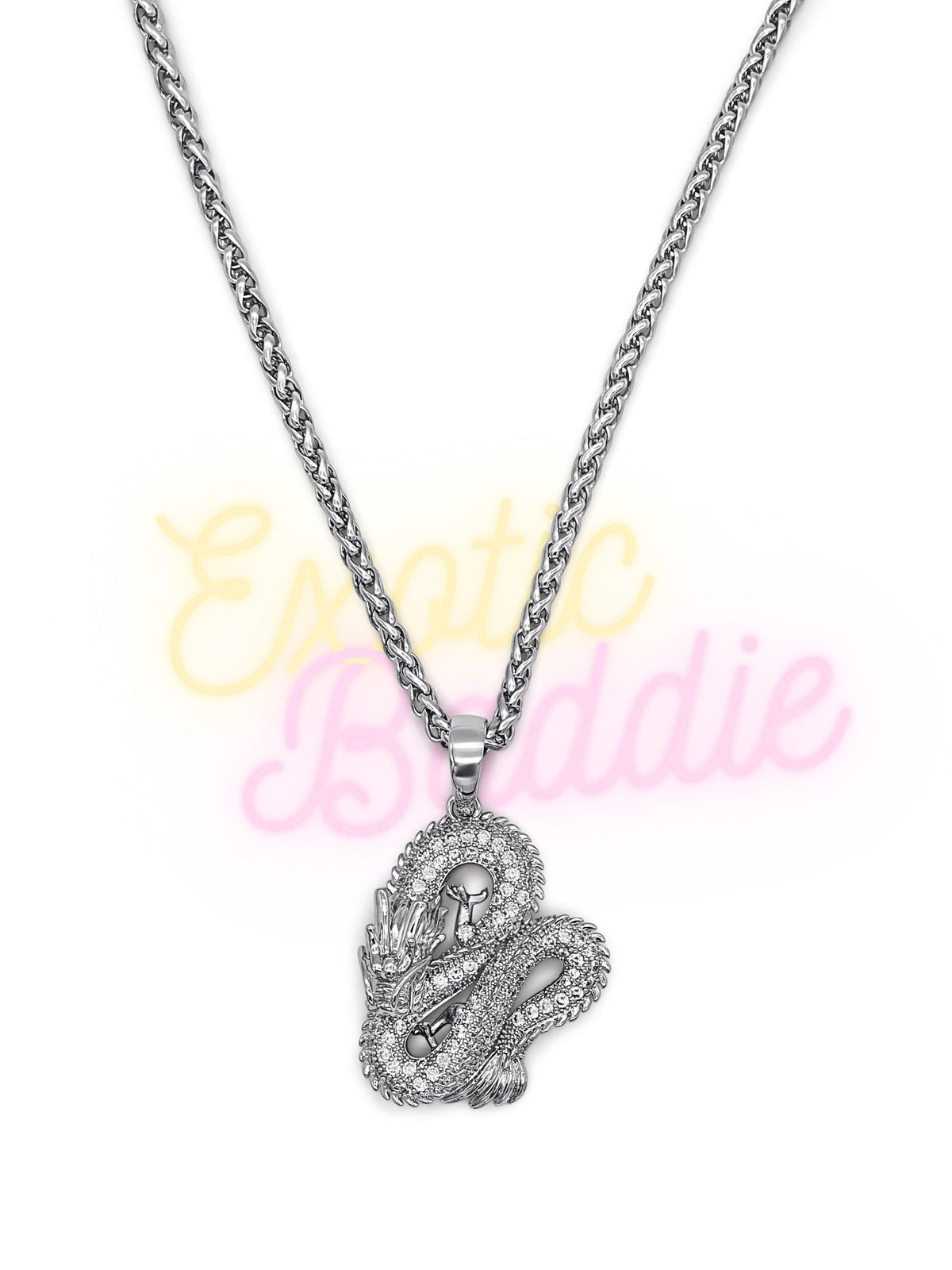 Dragon Pendant – Premium Edition (925 Sterling Silver Vermeil + Exotic CZ™)