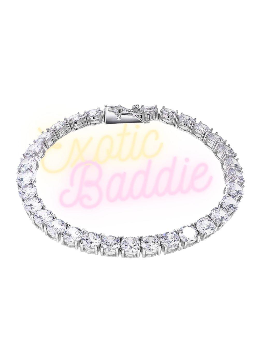 EXOTIC TENNIS 5MM - 925 STERLING SILVER - EXOTICBADDIE